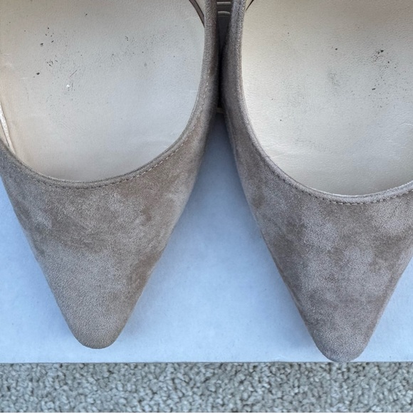 Jimmy Choo Romy 100 Nude Suede Heels - Picture 7 of 7